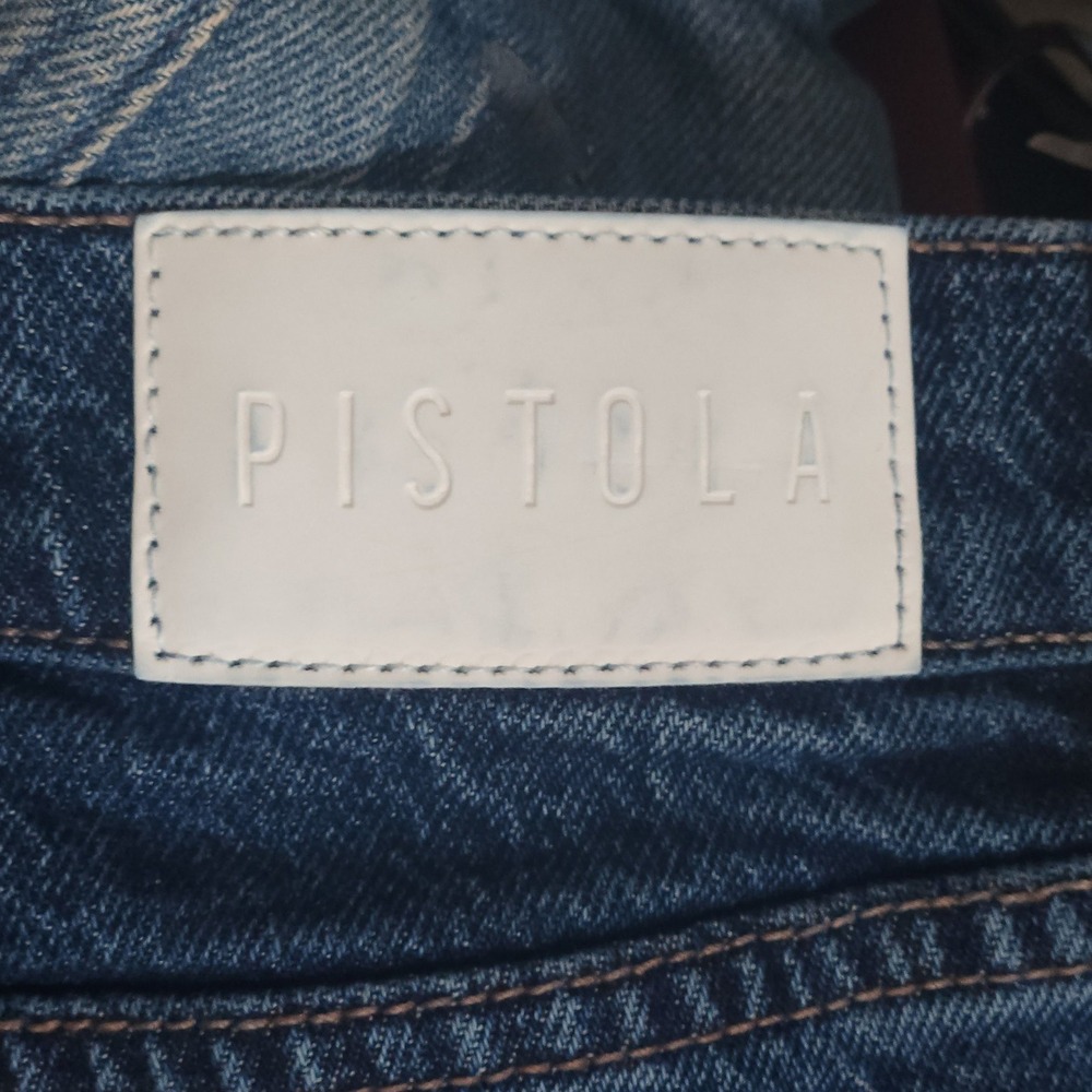 PISTOLA Victory Women Wide Leg Jeans Med Wash Denim sz 32 Minimalist $198 - Picture 5 of 7